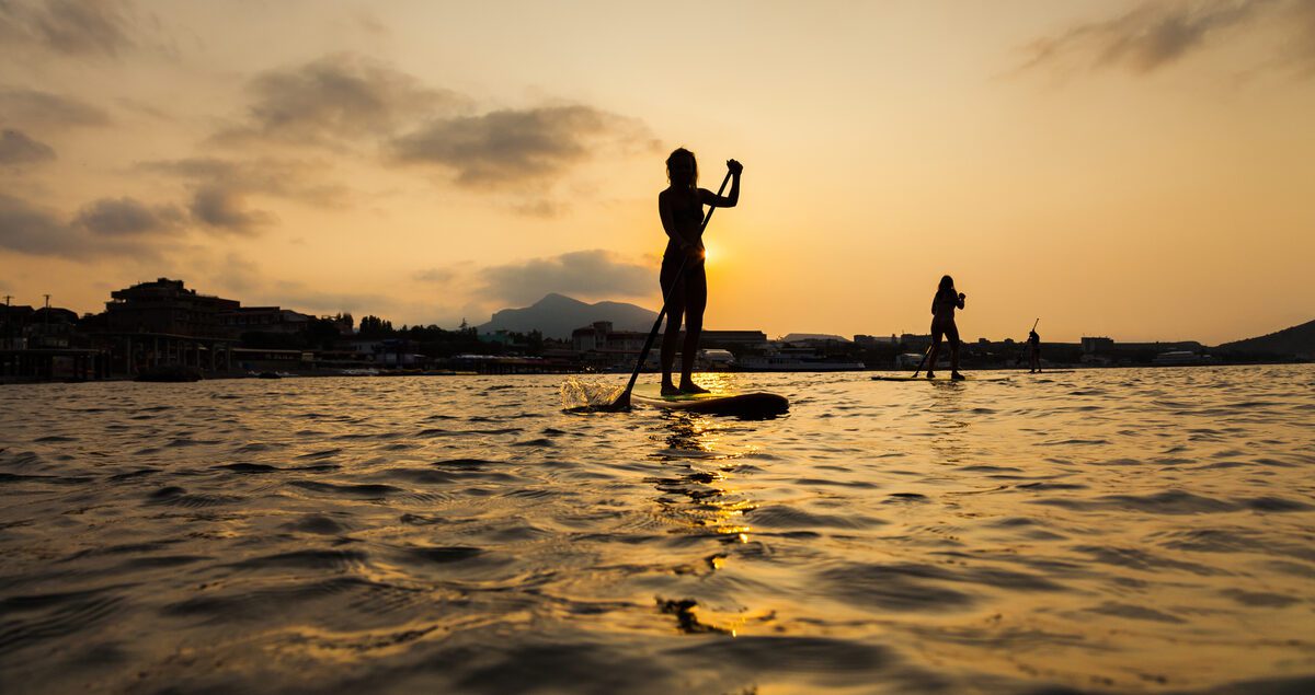 paddle boarding a Cefalù