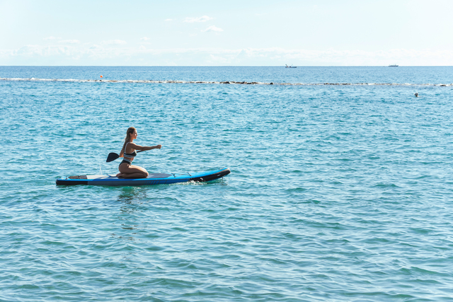 Paddel boarding a Cefalù